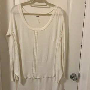 White free people sweater size small
